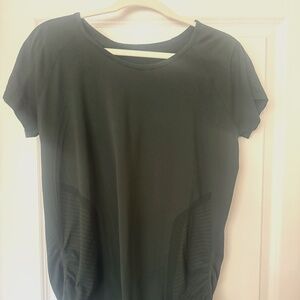 athleta momentum seamless tee(green)